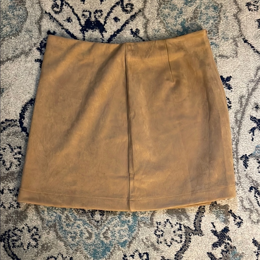 Suede Mini Skirt